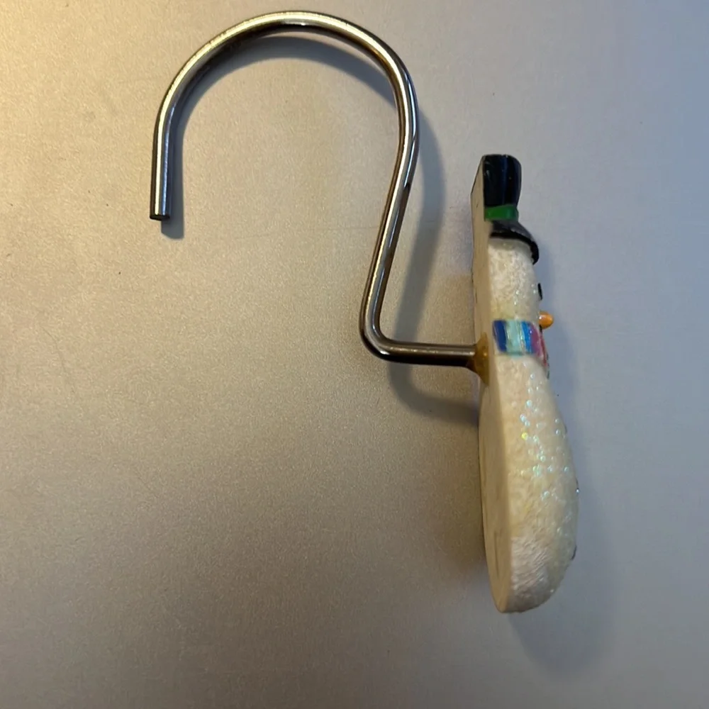 Set of 12 shower curtain hooks - Picture 2 of 2